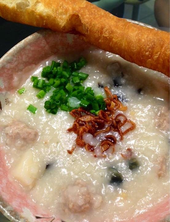 Cantonese style porridge Minced pork, Dried scallop & frozen scallop