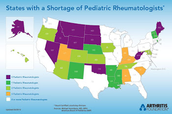 10 States DO NOT have a Pediatric Rheumatologist