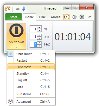 TimePad TimePad   Shutdown/Restart/Log Off Timer untuk Windows 7
