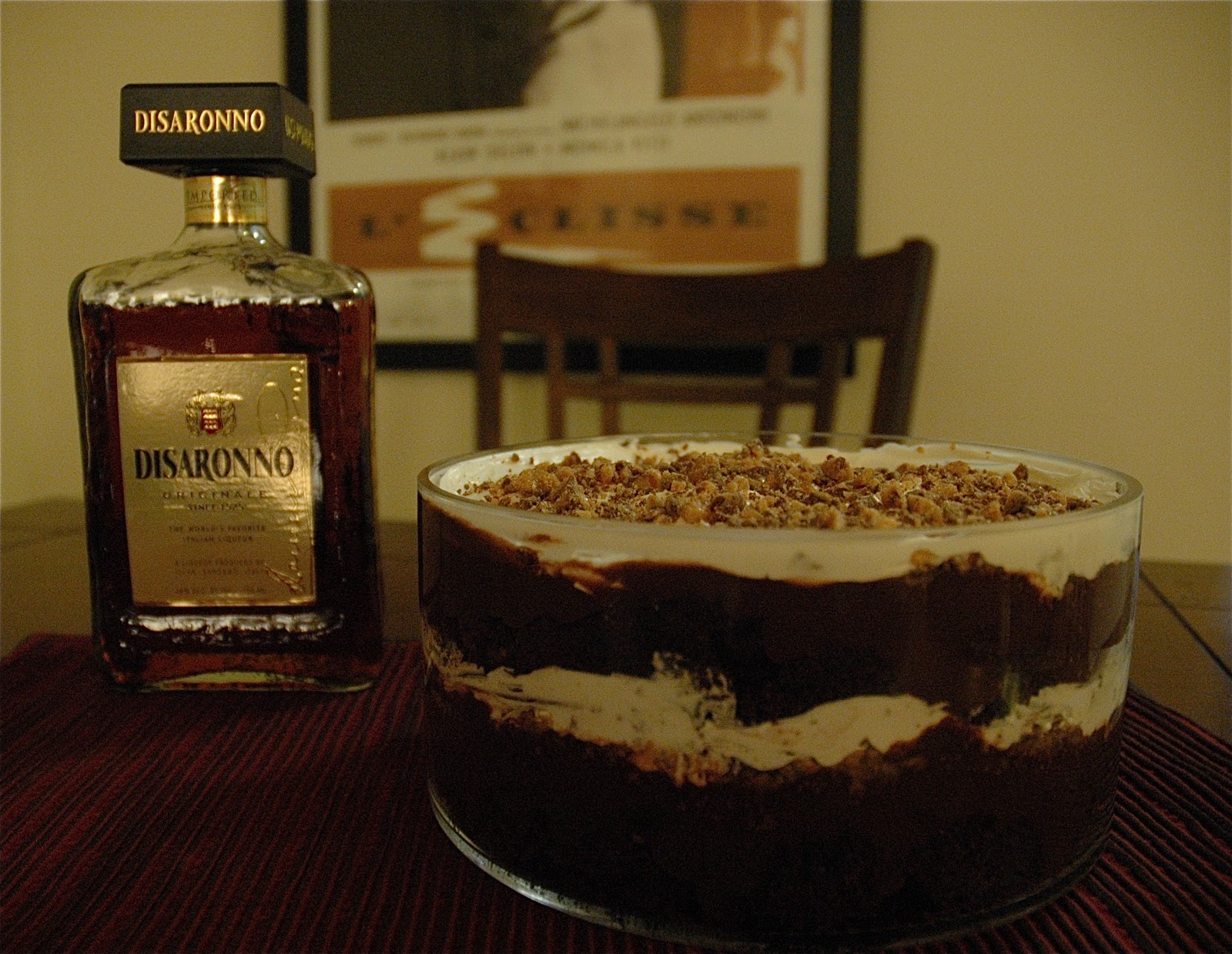 The Lush Chef Punch Bowl Chocolate Cake with Amaretto