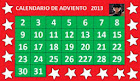 CALENDARIO ADVIENTO 2013