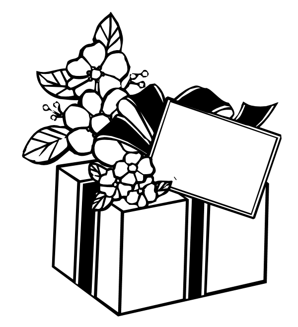 free christmas gifts coloring pages to print at christmas everyone  title=