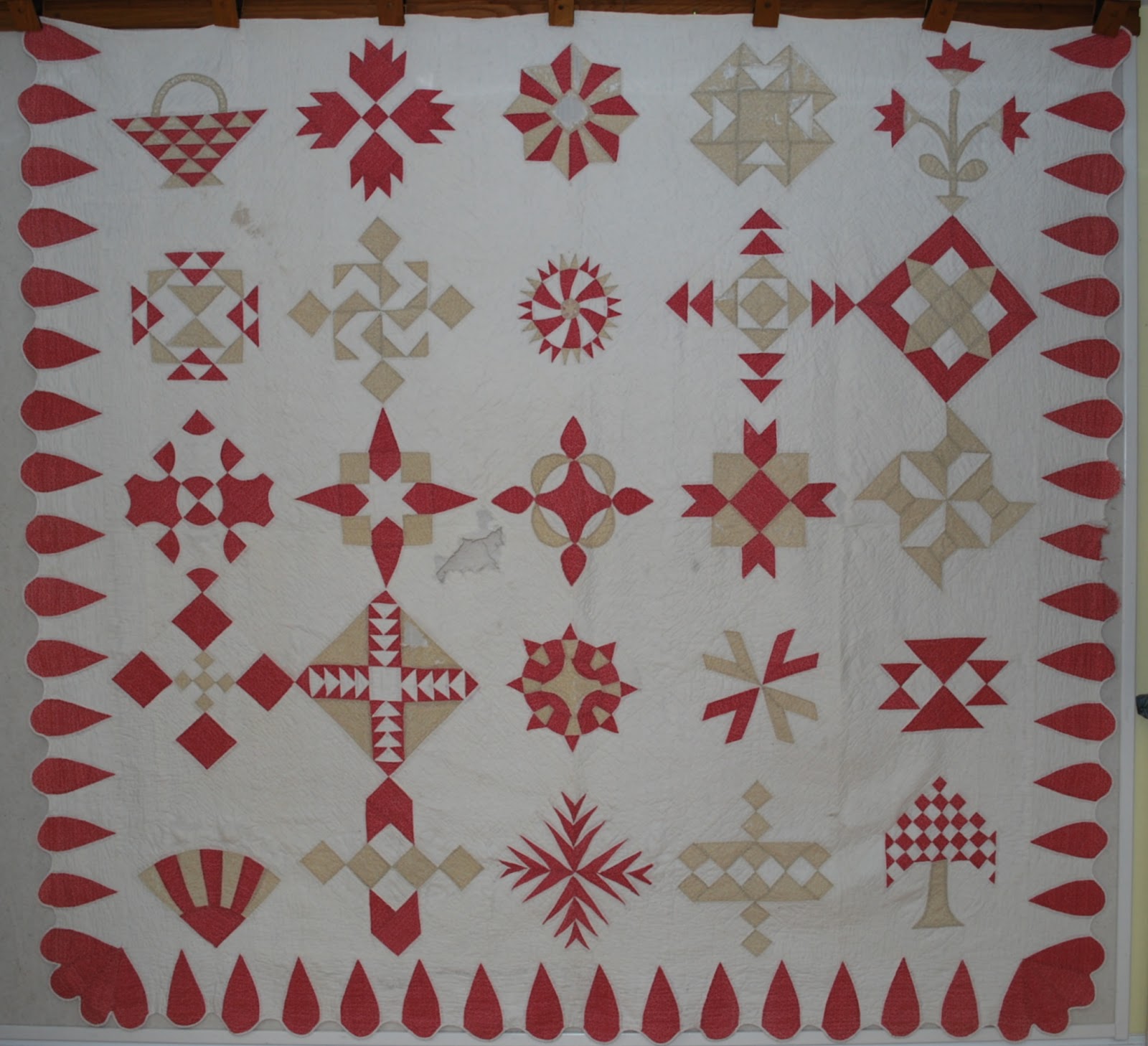 Quilts-Vintage and Antique: Ruby McKim 1930 Patchwork Sampler Quilt