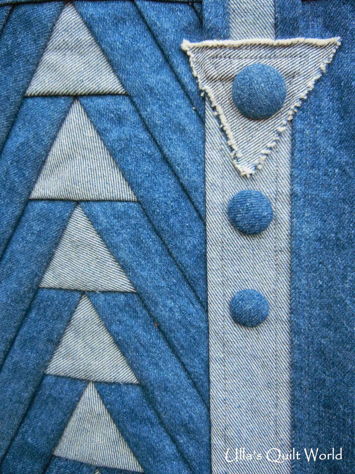 Ulla's Quilt World Denim quilt bag