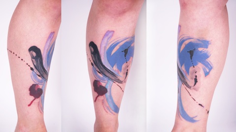 Abstract Tattoos by Amanda Wachob Tattoo Artist Dare Devil Tattoo NYC