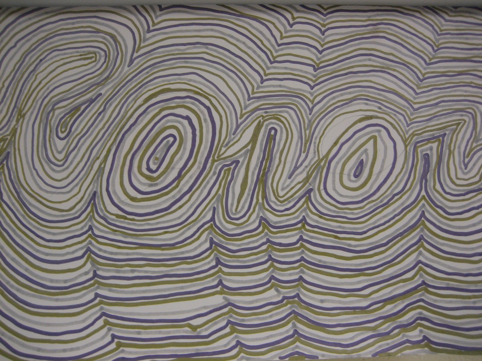 Line Design Op Art : Creations from young minds fourth grade line design op art
