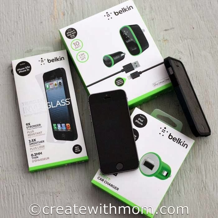 Create With Mom Belkin Chargers and Screen Protector for Our iPhone 5s