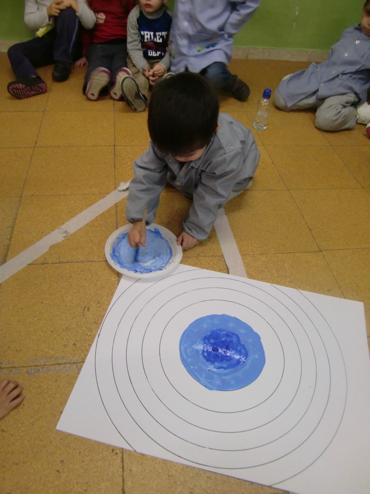 Profe Rafa de Infantil: Azul Marino - Azul Celeste. Mezclamos azul con