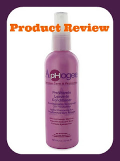 Product Review: Aphogee ProVitamin Leave In Conditioner