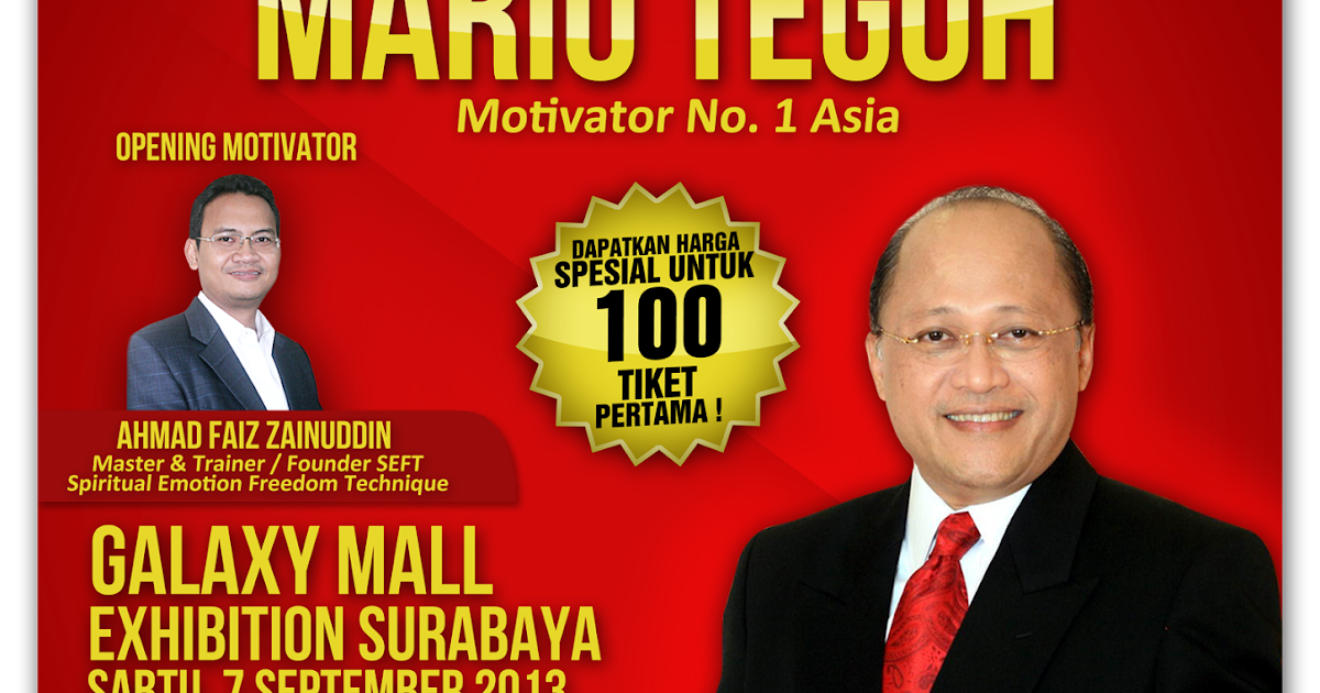 SEMINAR MARIO TEGUH SEMINAR MARIO TEGUH SURABAYA SEMINAR MARIO TEGUH SEMINAR MARIO TEGUH SURABAYA