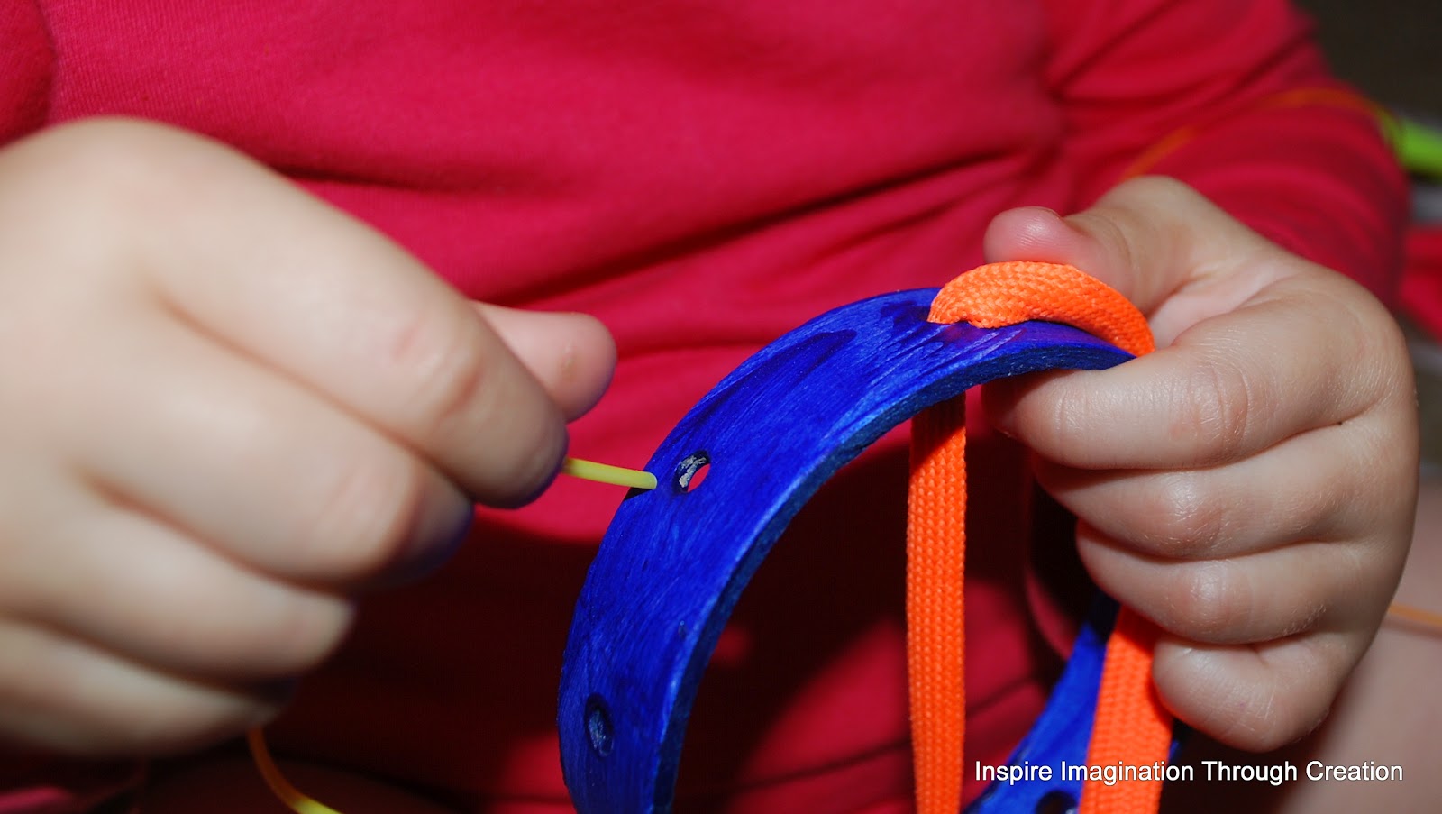 Inspire imagination through creation Making your own toy for threading