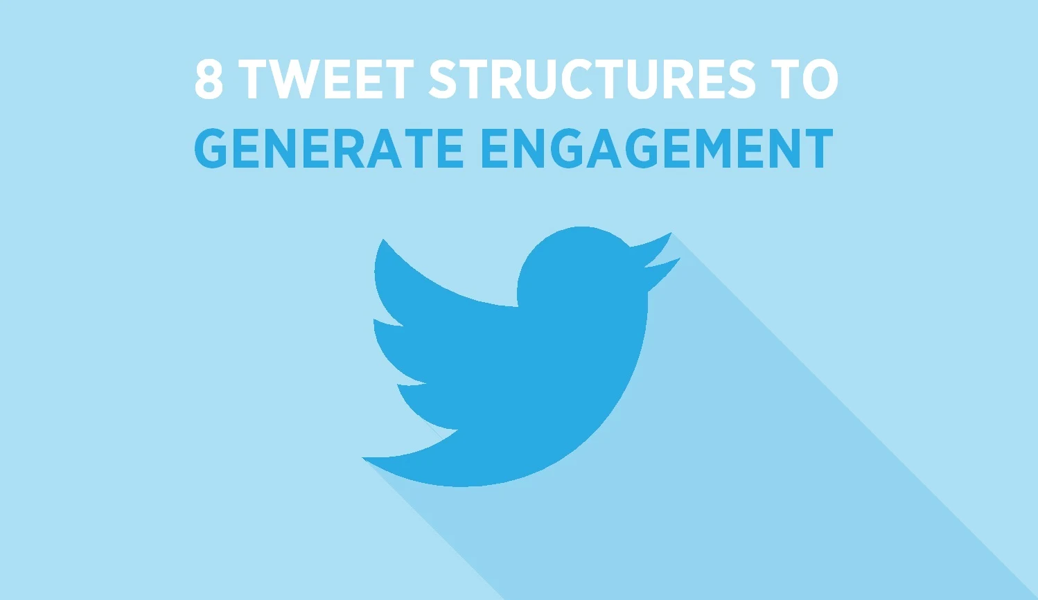 infographic 8 tweet structures to generate engagement