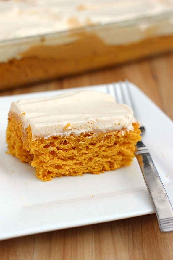 Skinny Pumpkin Butterscotch Poke Cake Whats Cooking Love?