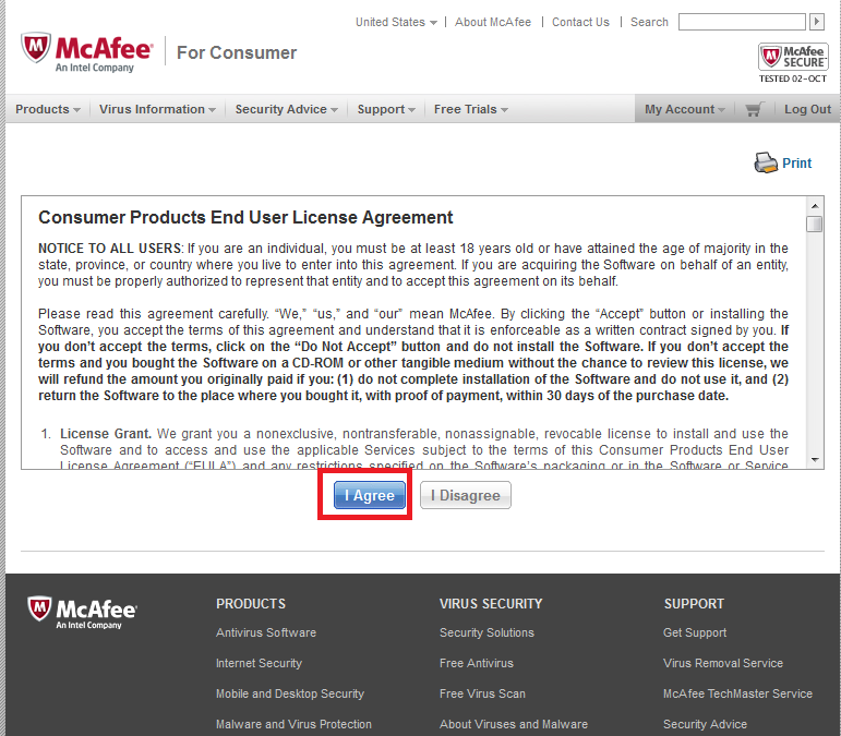 how to install mcafee internet security