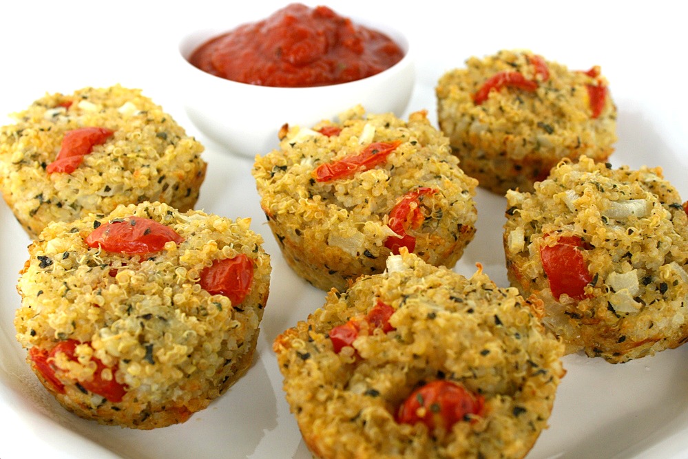 The Garden Grazer Quinoa Pizza Bites