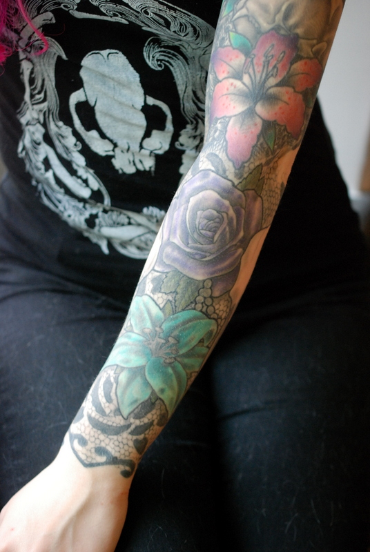 Bones And Lilies Tattoo Post with Bones, Lilies and Lace!