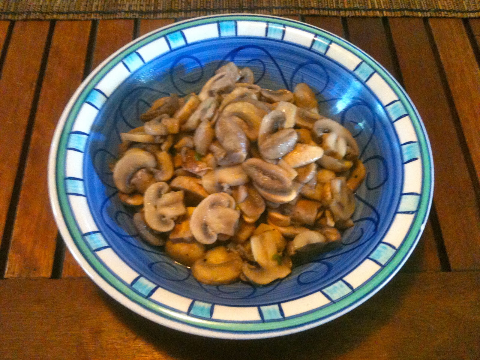 The Active Scrawler Allergy free 'buttered' mushrooms recipe