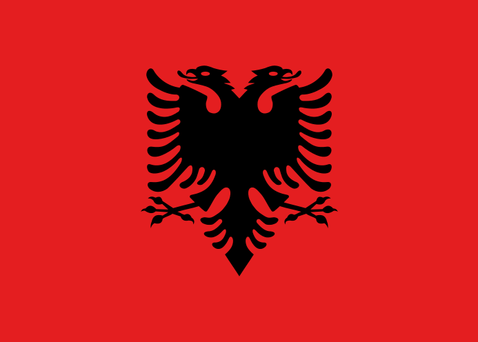 The Flag of Albania