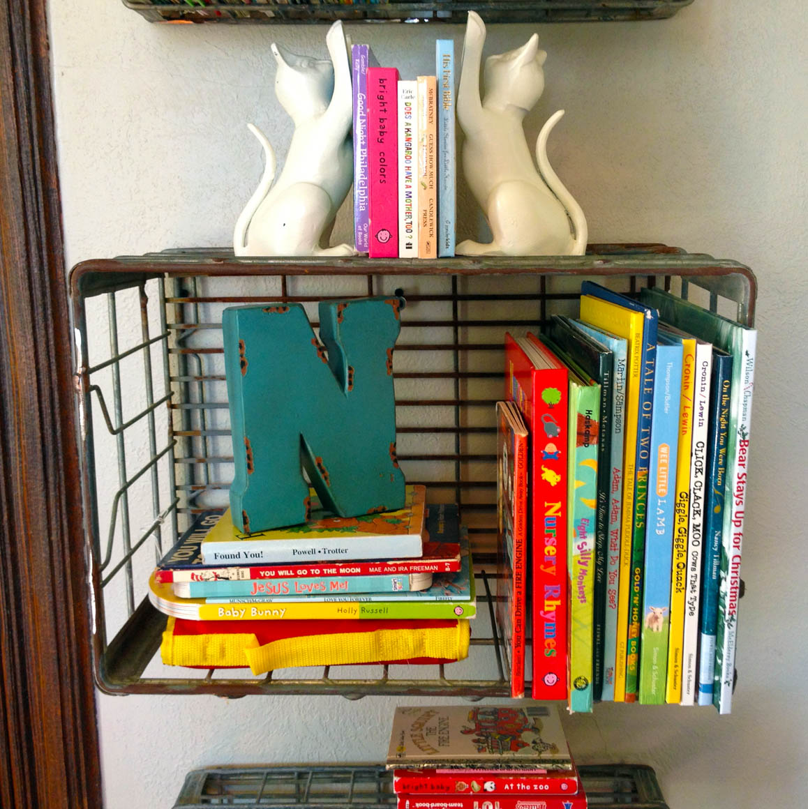 Milk Crate Bookshelves