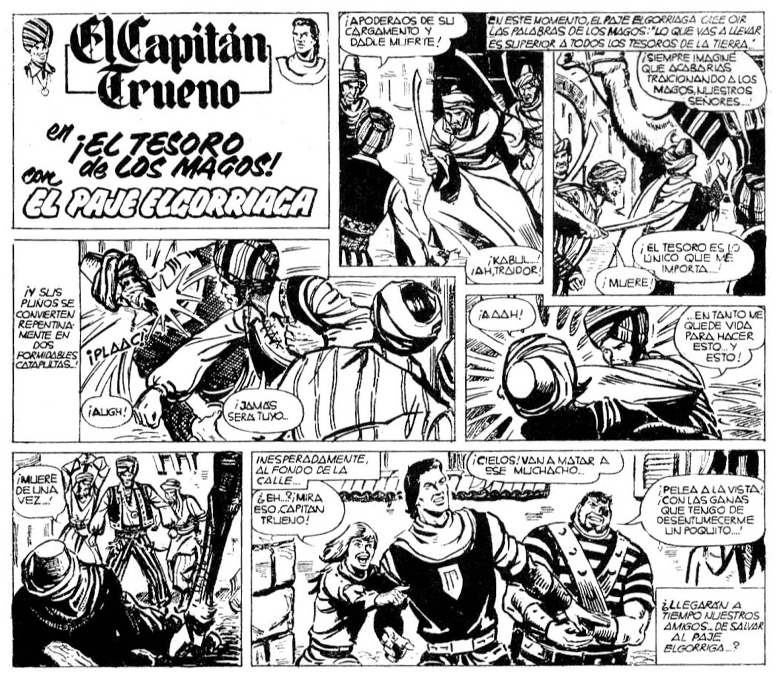 ASOCIACION DE AMIGOS DE EL CAPITÁN TRUENO: EL CAPITAN TRUENO Y ELGORRIAGA.