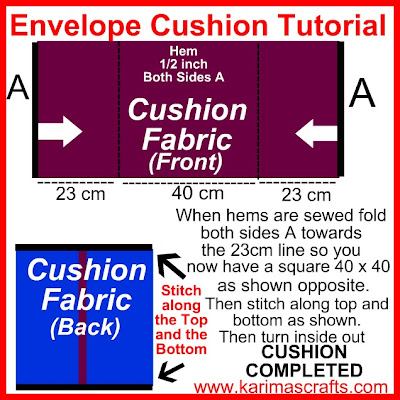 quick envelope cushion tutorial muslim blog