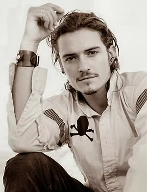 Orlando Bloom Black and White