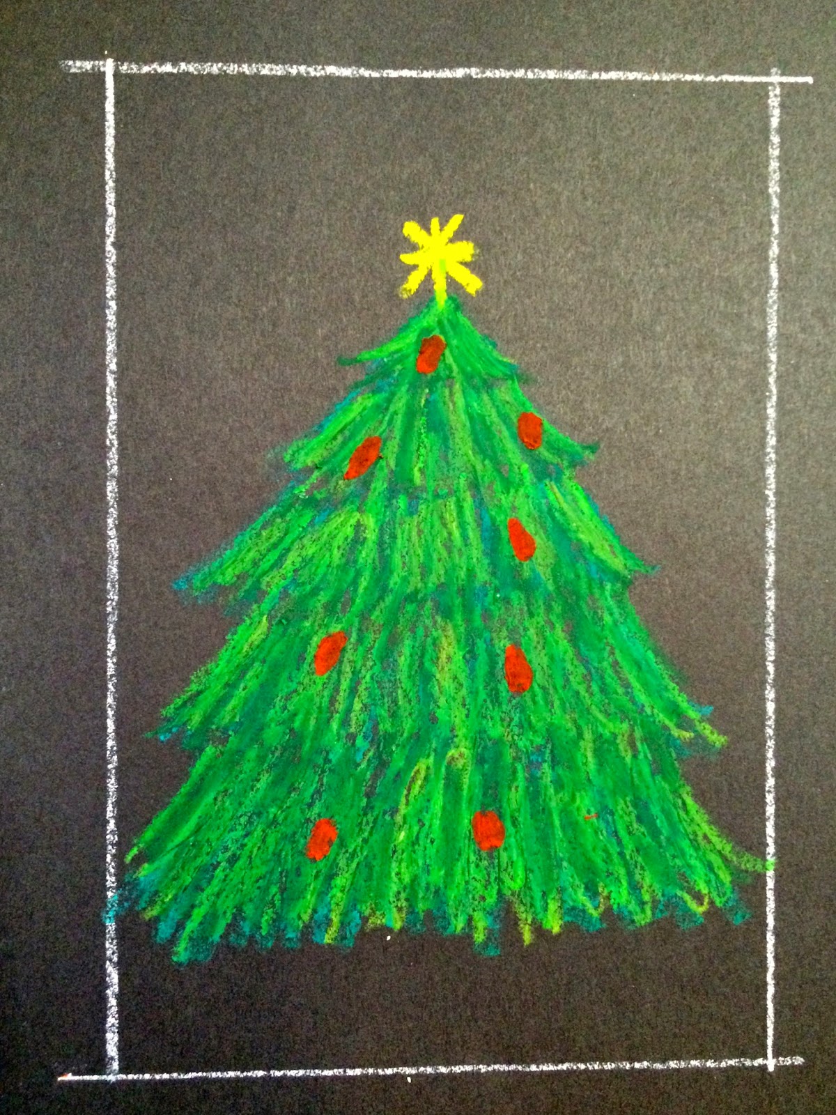 Christmas Gift, Easy Oil Pastel Drawing and Colouring for Kids