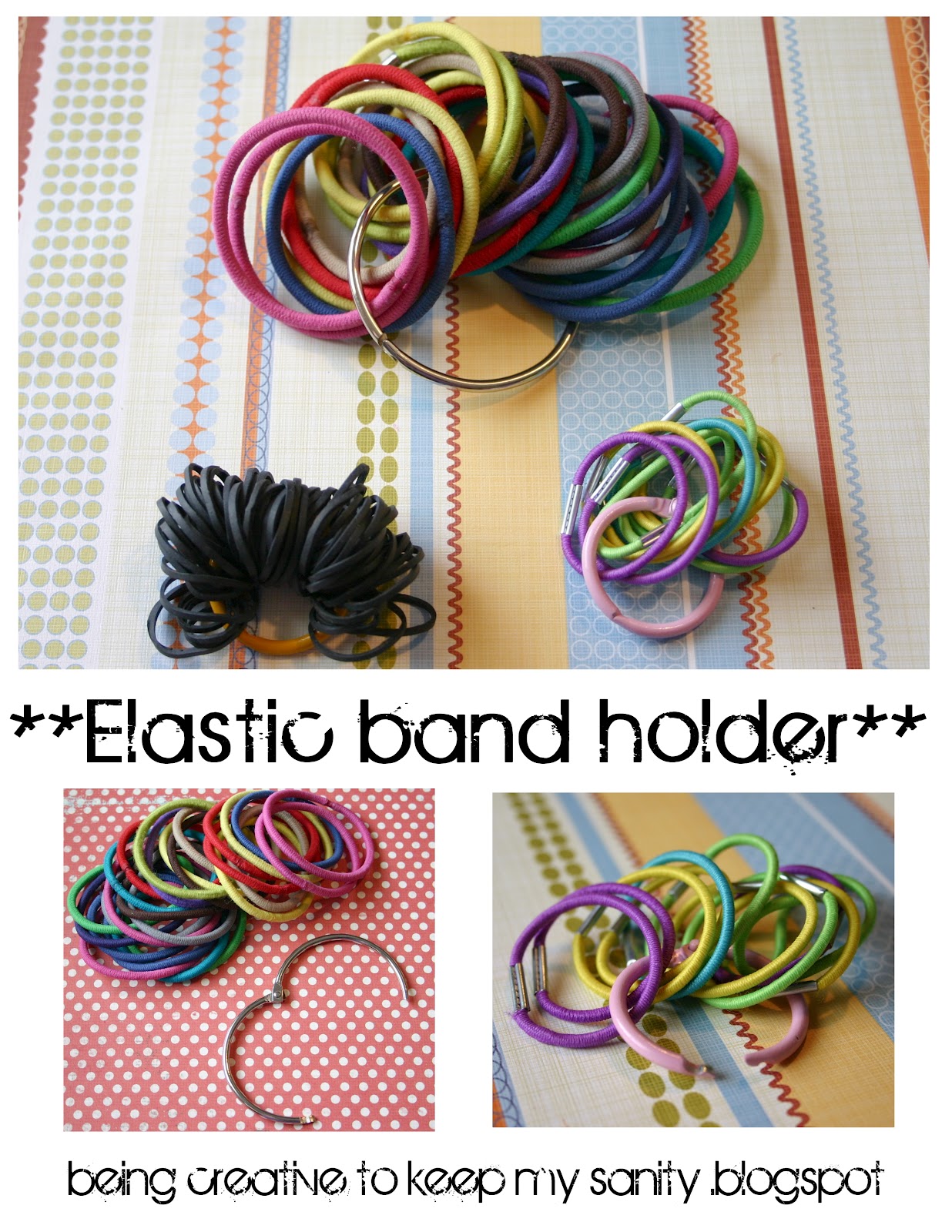 Being creative to keep my sanity Elastic Hair Band Holder