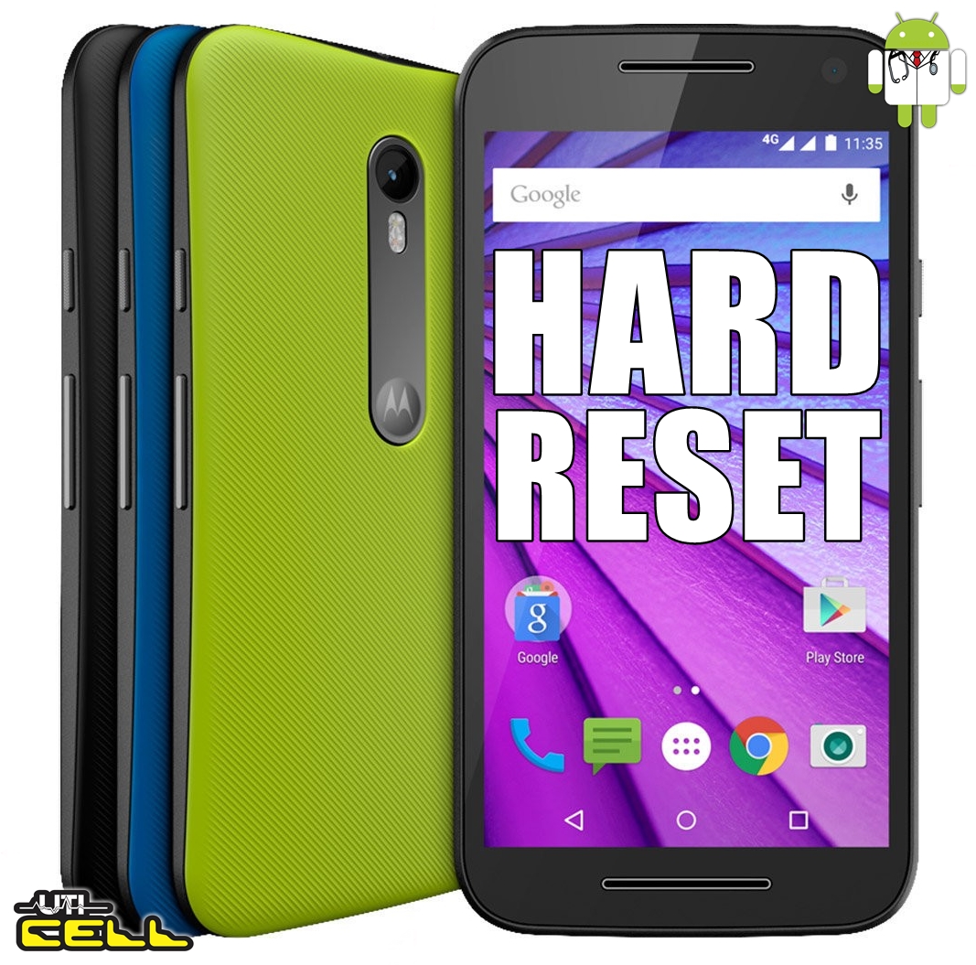 Aprenda como Formatar (Hard Reset) os aparelhos Motorola Moto G6, G5, G4,  G3, G2. - Firmware-StockRom
