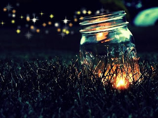 Fireflies in a jar