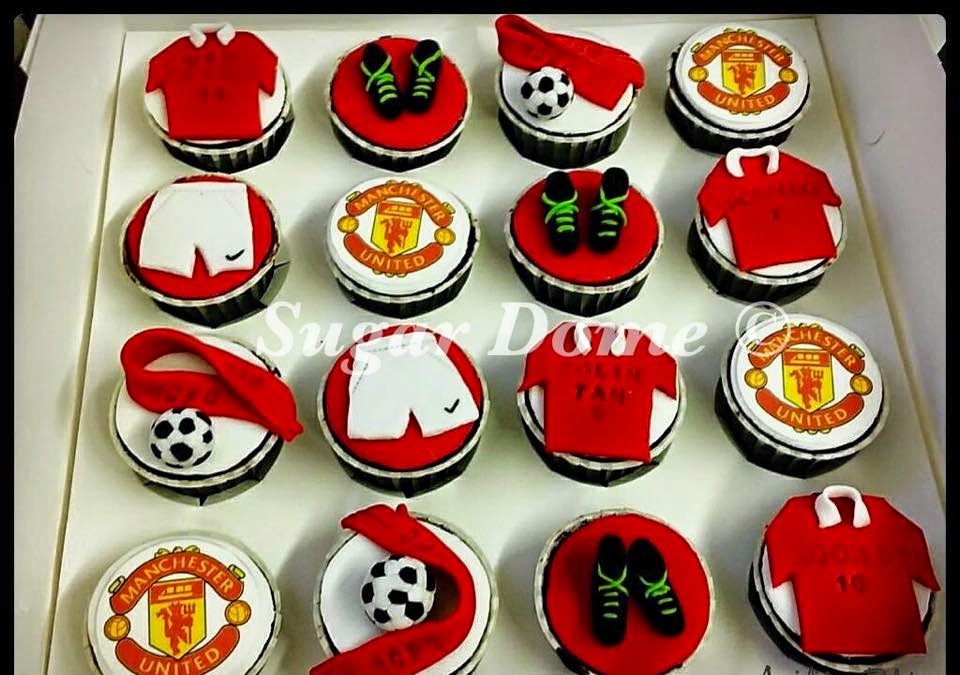 Sugar Dome Manchester United Cupcakes