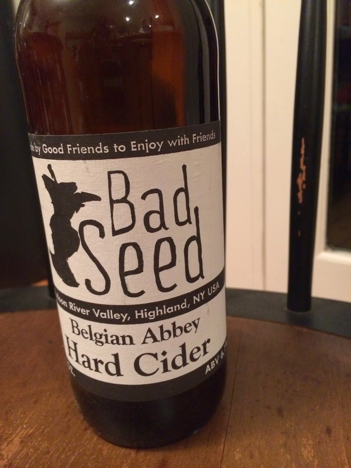 Along Came a Cider Cider Review Bad Seed's Belgian Abbey Hard Cider