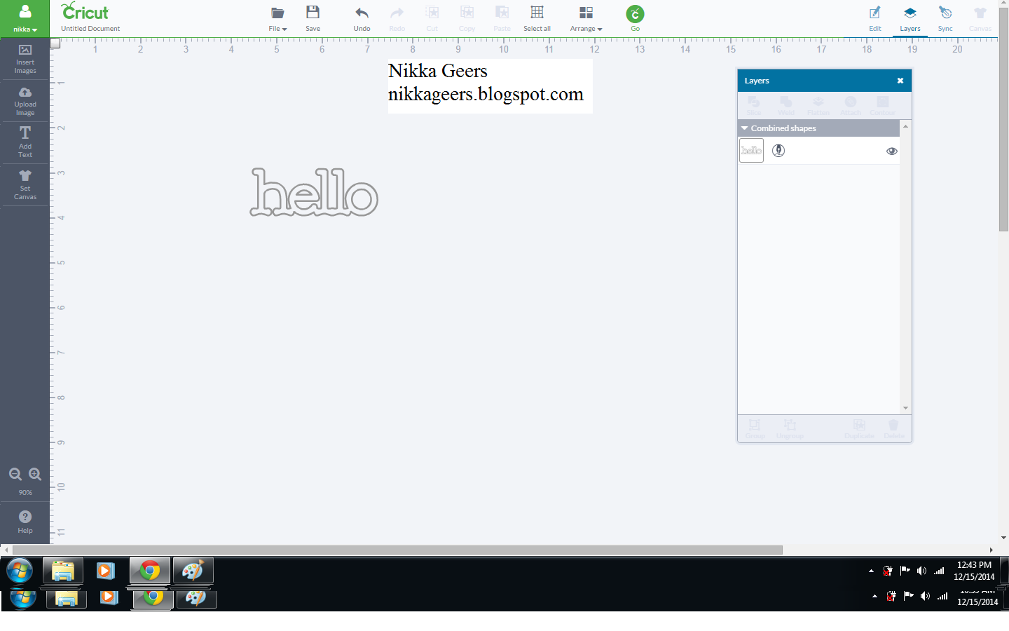 Create your Vision Cricut Explore Text Tutorial