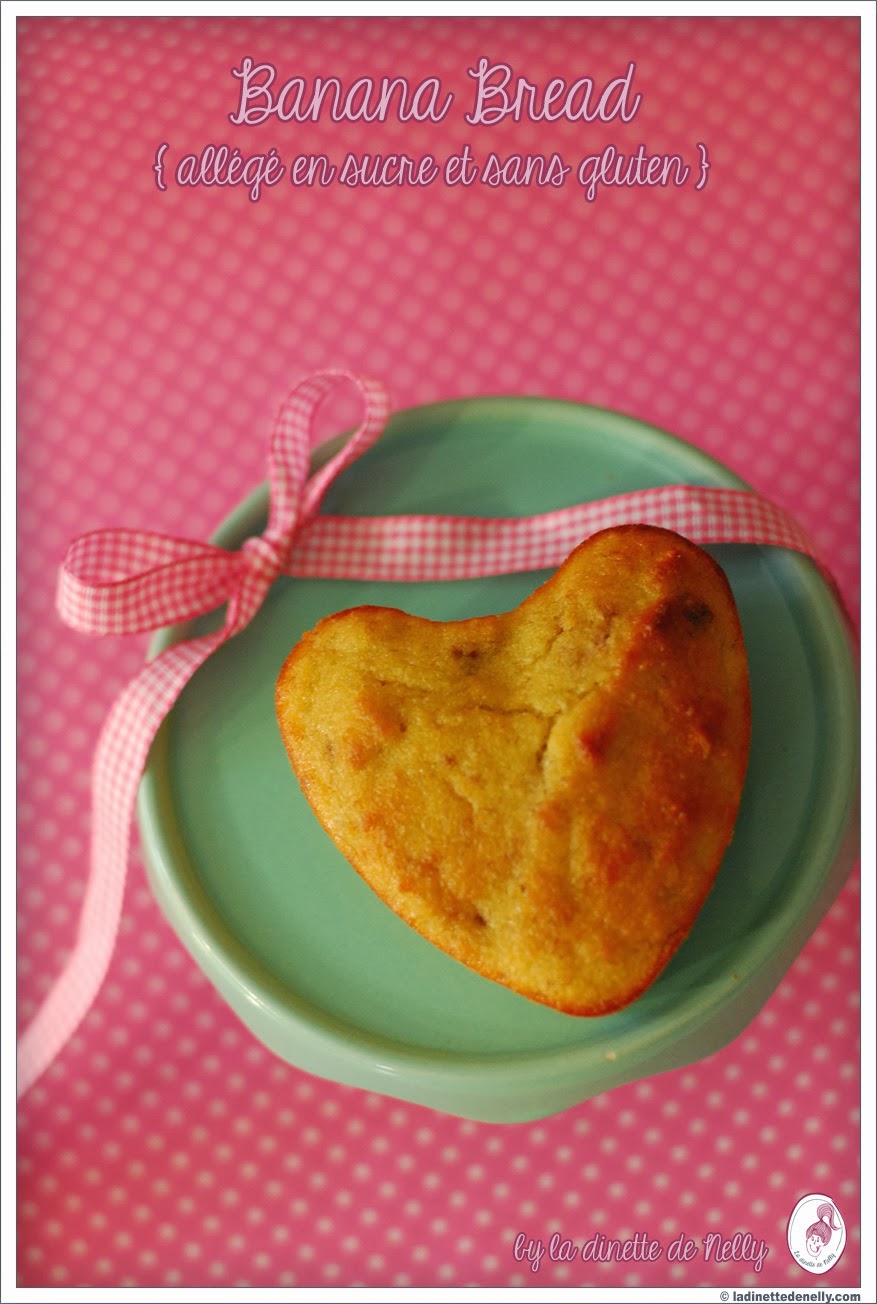 La de Nelly Banana Bread express {Sans gluten et allégé au Stevia}