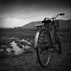 SMALL BOY ON HER BIKE