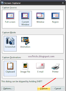 Screenshot Captor - A free tool for capturing a screen shot or screencast