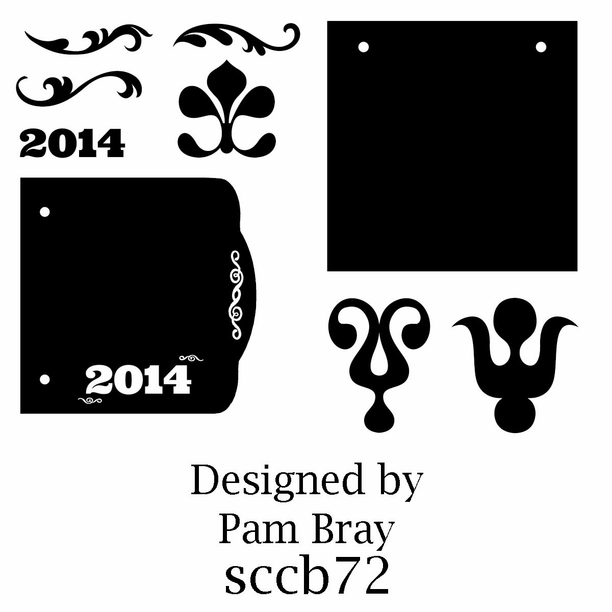 Pam Bray Designs A Girl with Flair SinCity Stamps Chipboard Books by