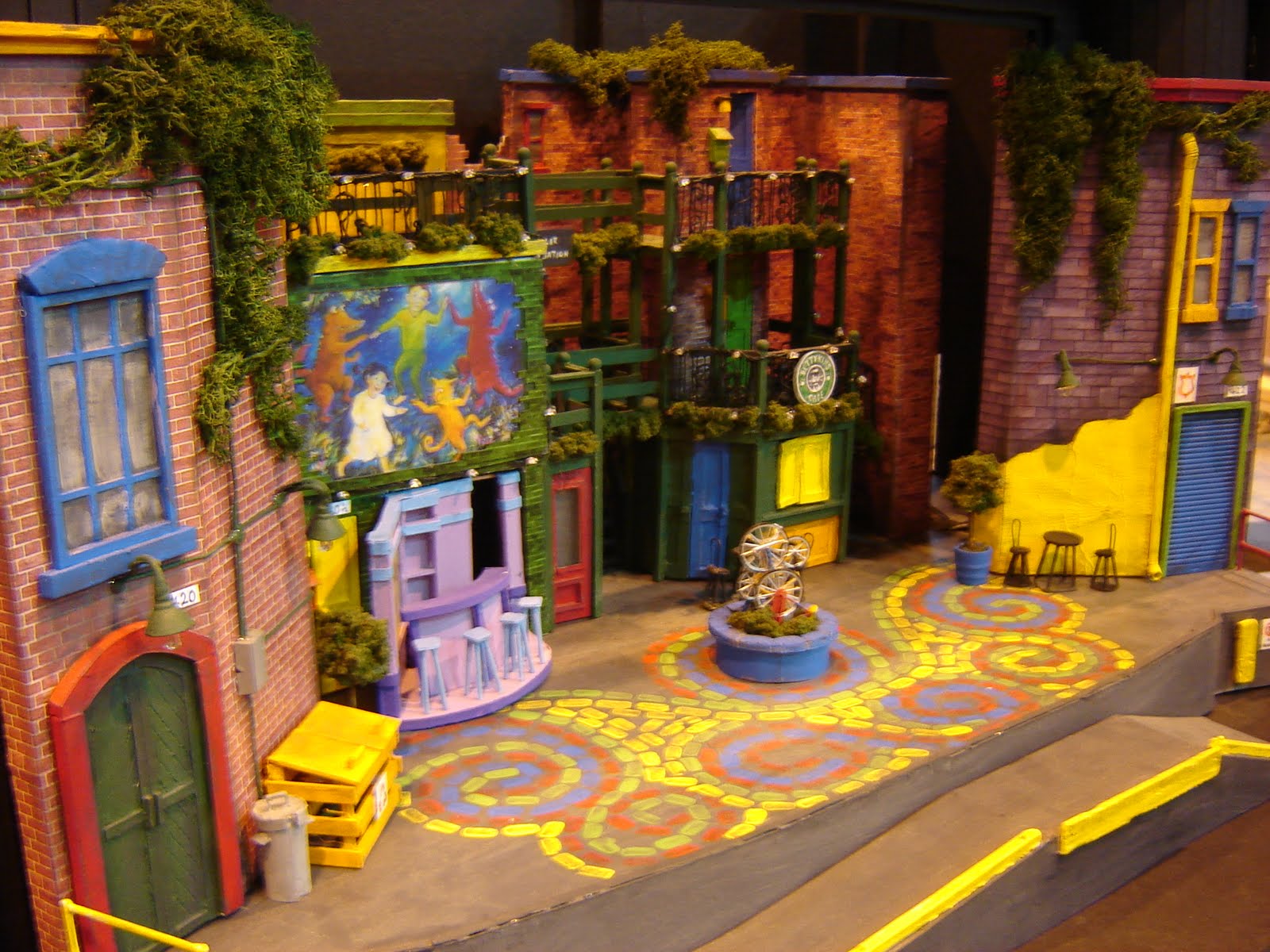 The set of Alleycats: The Musical