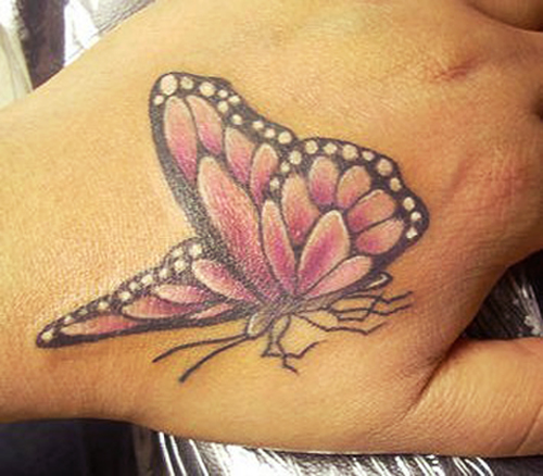 Charming Butterfly Hands Tattoo Designs