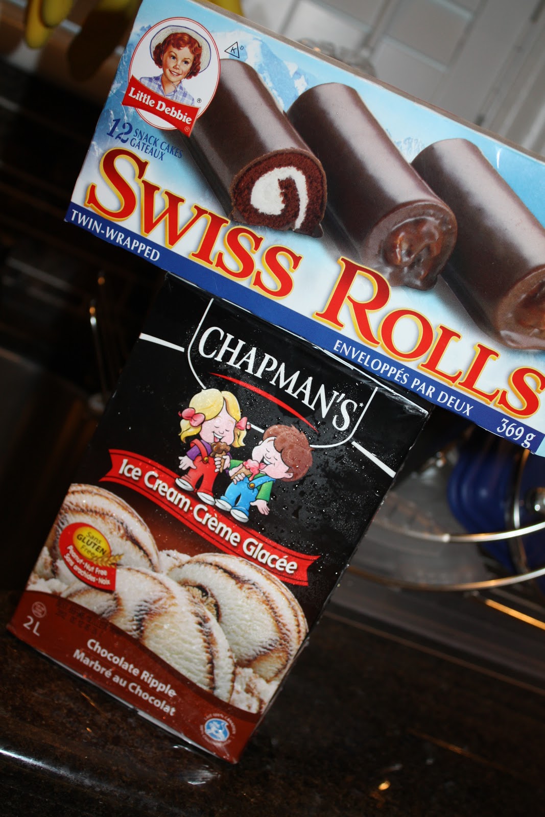 Mel's Sweet Treats: Upside Down Swiss Roll Ice Cream Cake