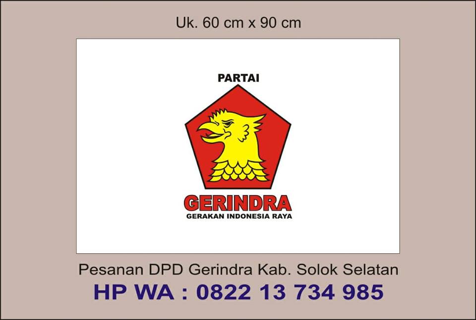 BENDERA PARTAI GERINDR