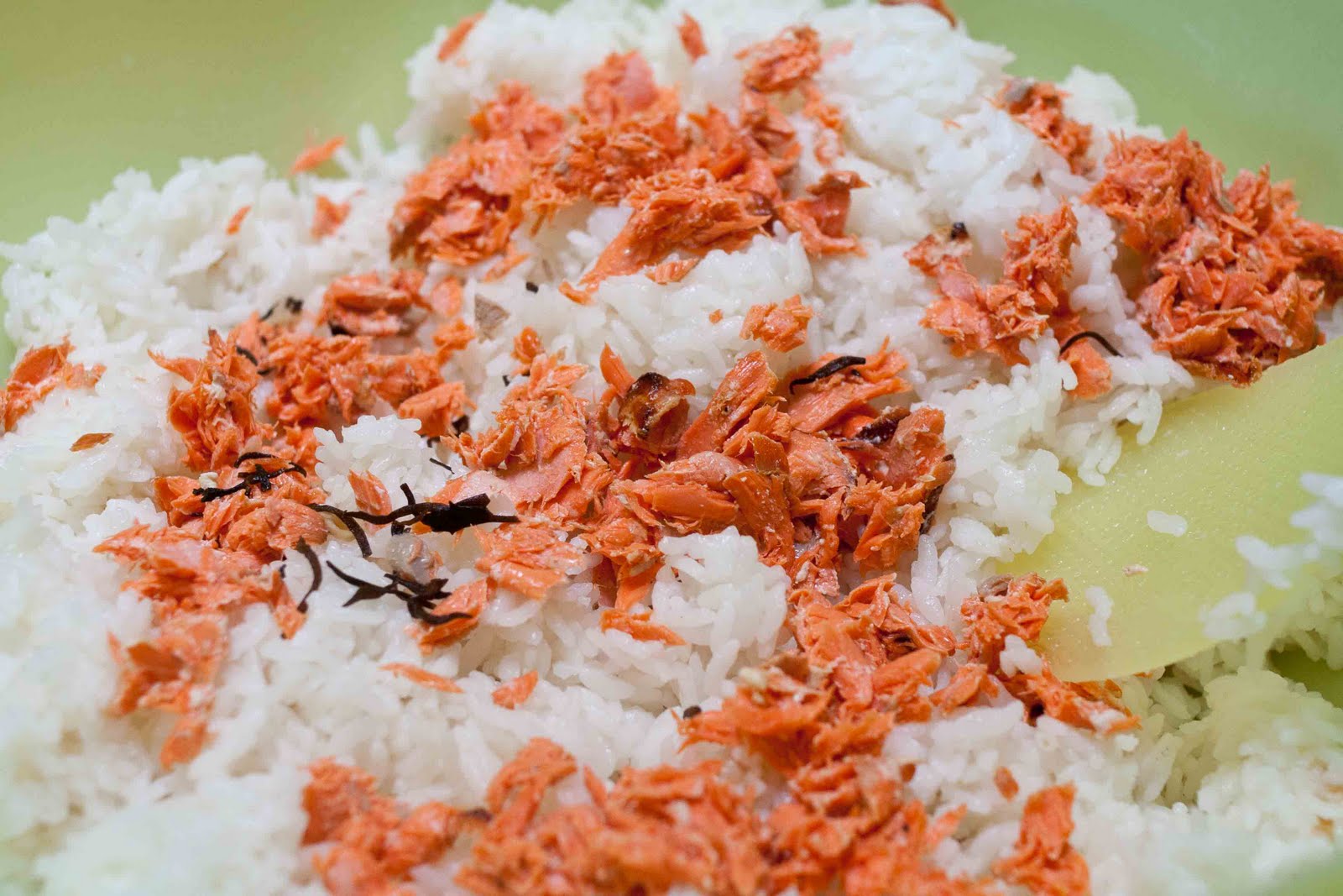 FOODjimoto Onigiri with Salmon and Edamame