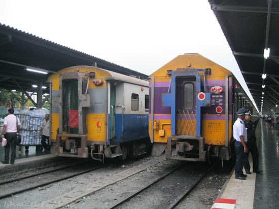 Trains in Hua Lamphong Train Station