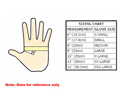 Girl Glove Size Chart
