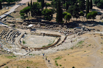photo of an ancient theater
