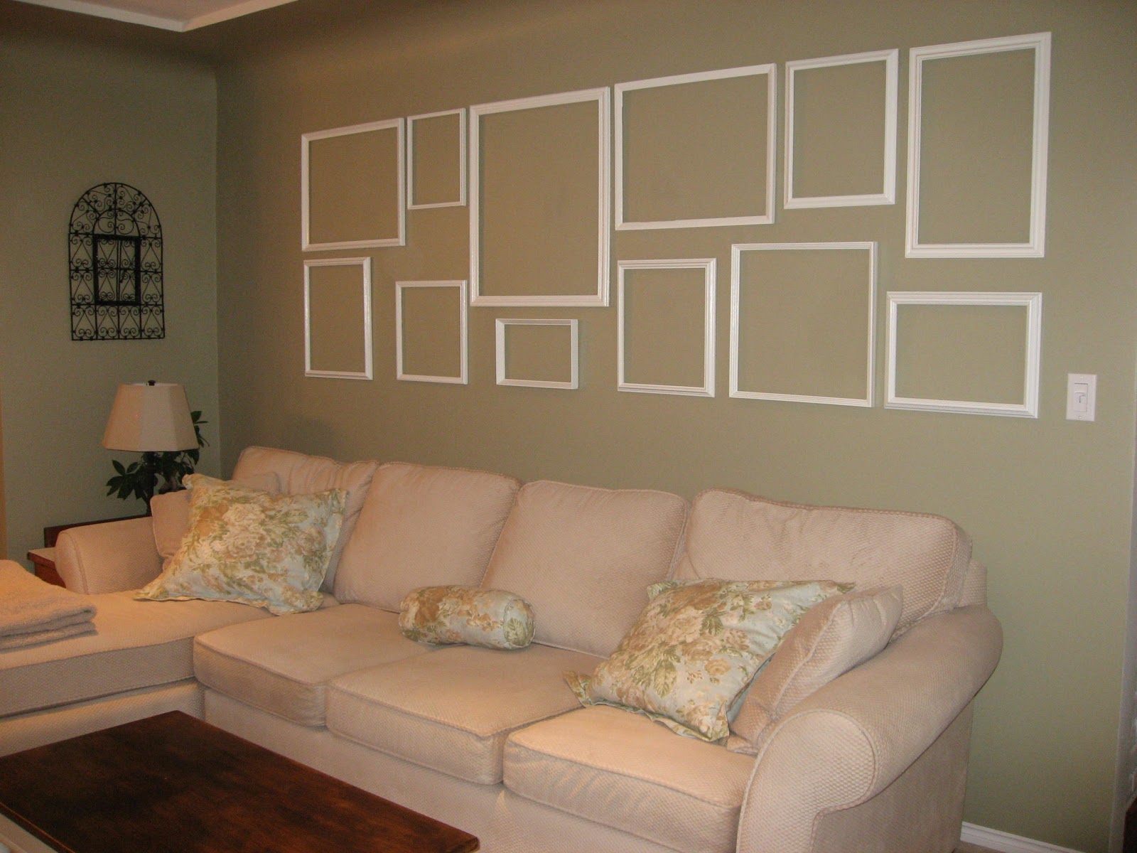 Heather's Creations Decorating with empty picture frames