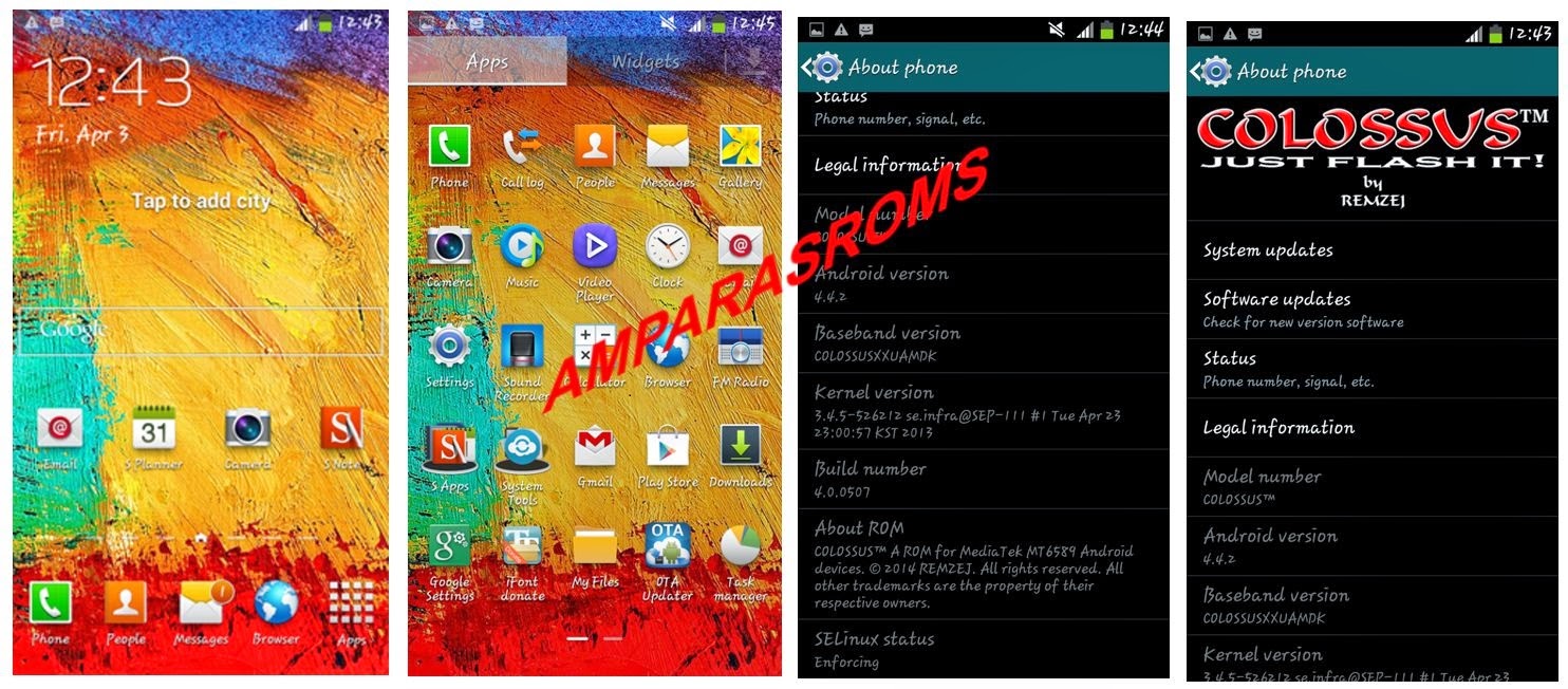 Colossus S5 Rom V5 0 1006 Pure Galaxy S5 Port For Mt6589 Android Devices Amparasroms