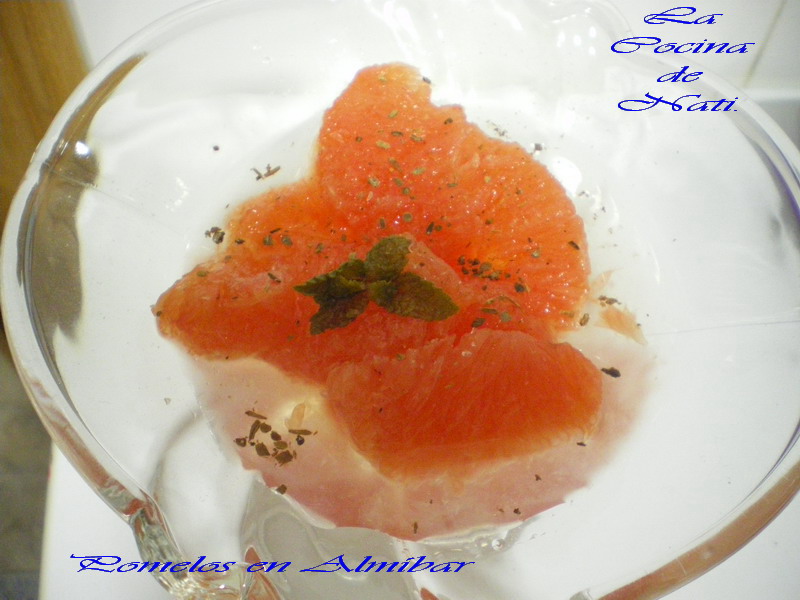 La Cocina de Nati. POMELOS EN ALMÍBAR.