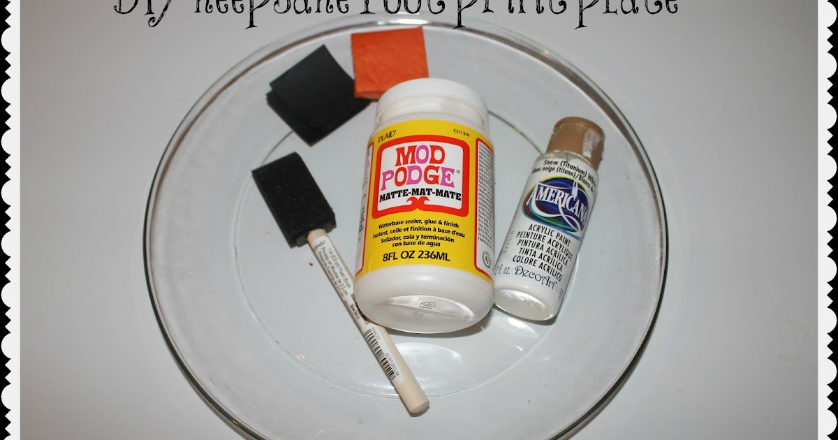 Momma's Fun World DIY....Foot print keepsake plate