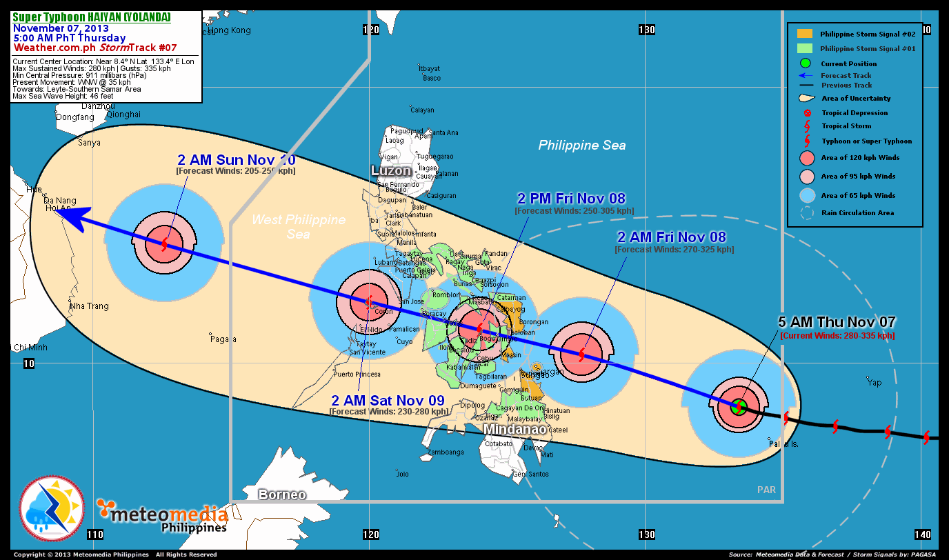 yolanda typhoon map
